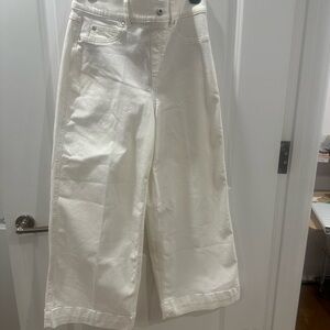 NWT SPANX Wide Leg Pants in Cream